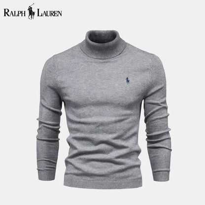 RL Turtleneck Cable-Knit Wool Knit Sweater